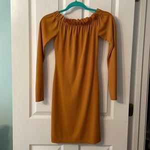 Rust colored ribbed dress size 4